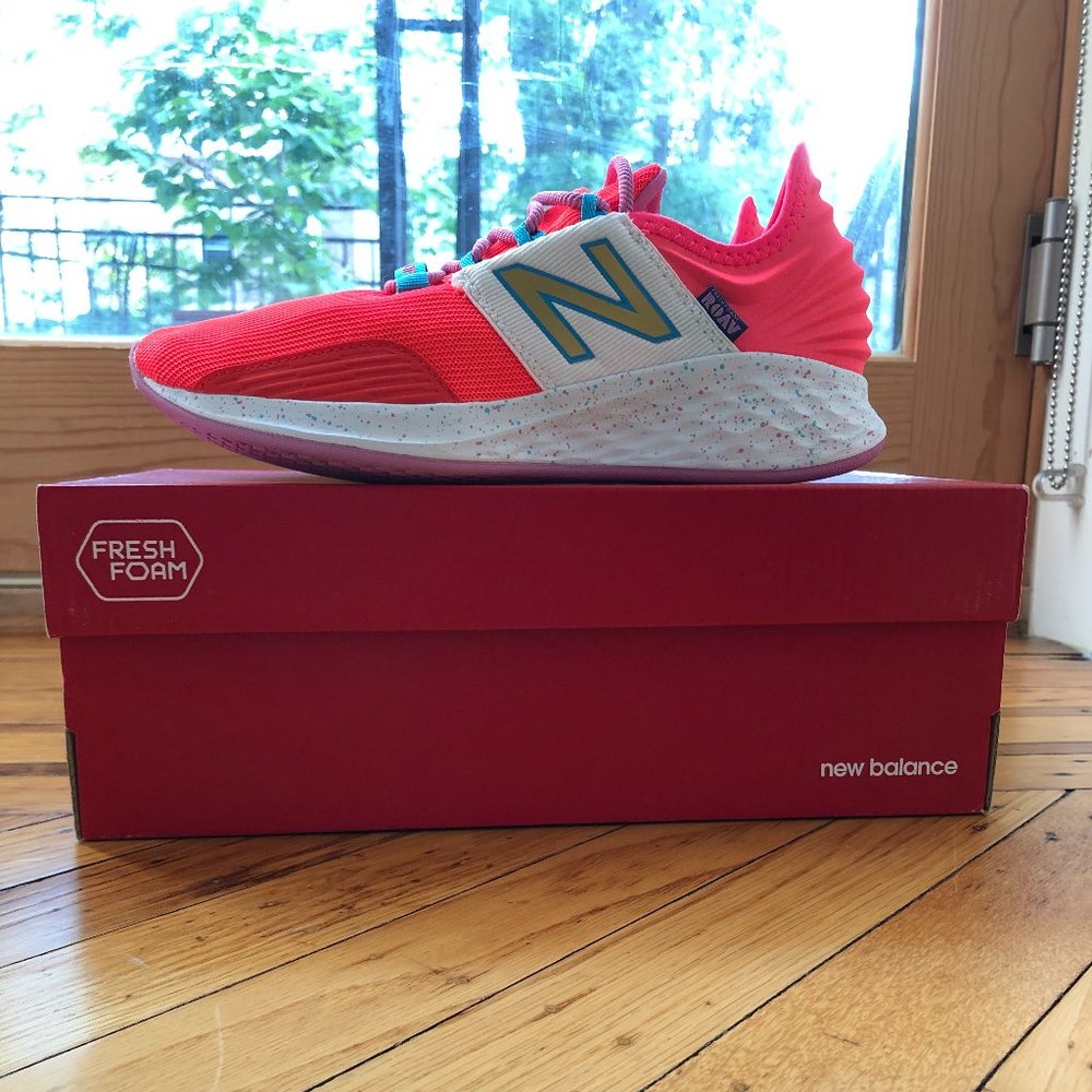 Brand NEW Kids' New Balance for crewcuts orange Fresh Foam Roav sneakers